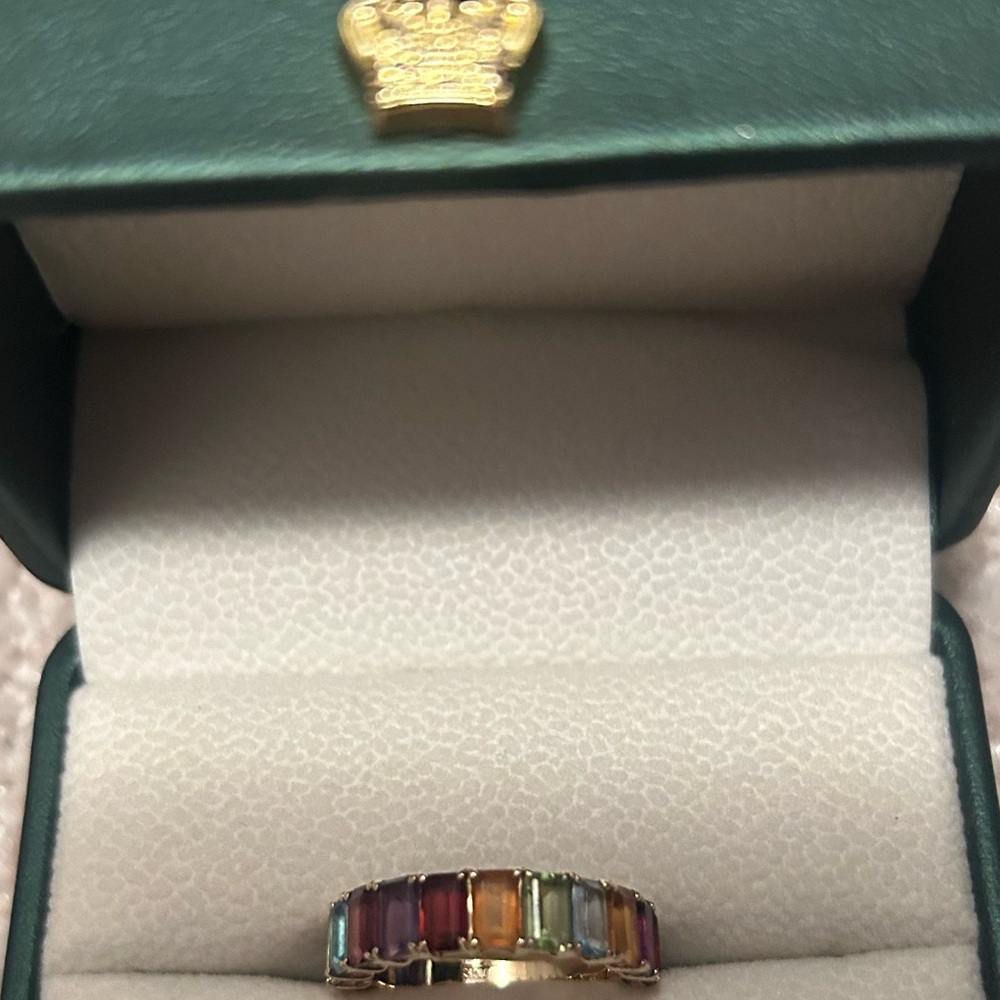 Vibrant Multicolor Gemstone Ring